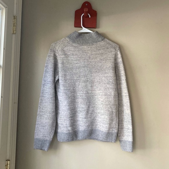 Daniele Blasi Grey Wool Blend Quarter Zip Sweater M - Picture 5 of 7